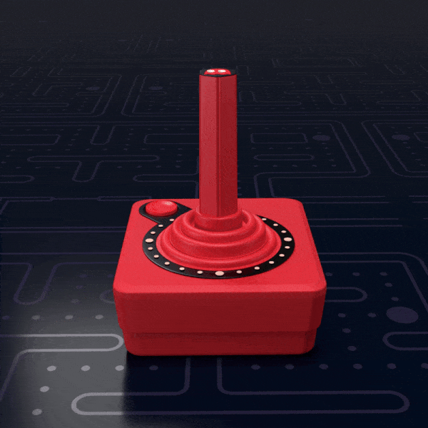 CX40+ Wireless Joystick: Ghost Edition – BLINKY (Red)
