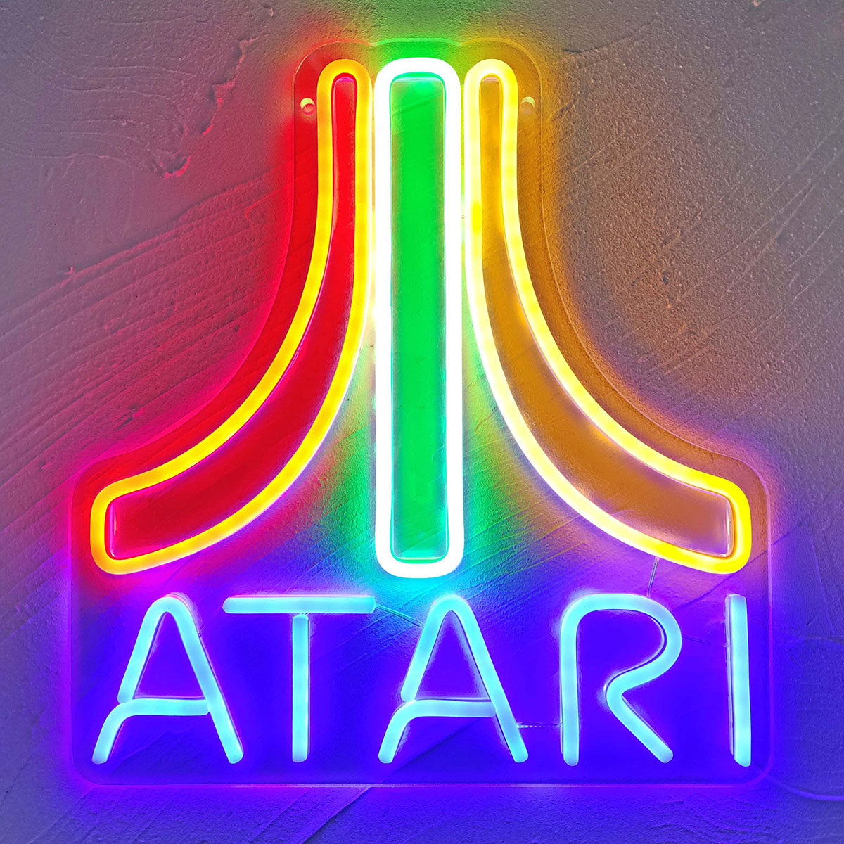 Atari Neon LED Sign - Multicolor (12" x 13")