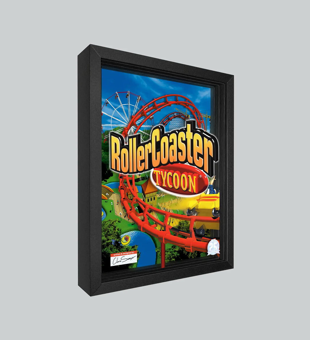 Rollercoaster Tycoon Shadowbox Art (Signed Limited Edition)