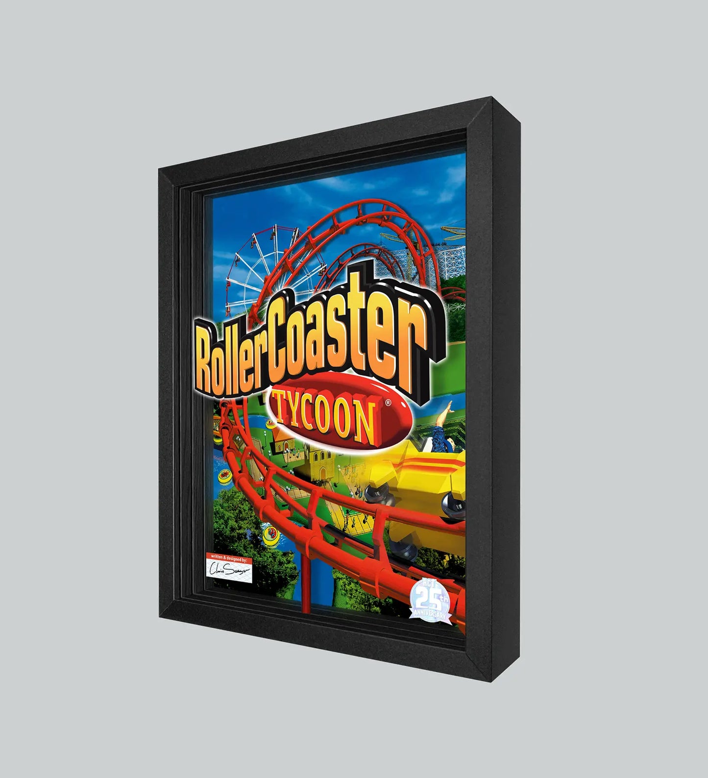 Rollercoaster Tycoon Shadowbox Art (Signed Limited Edition)