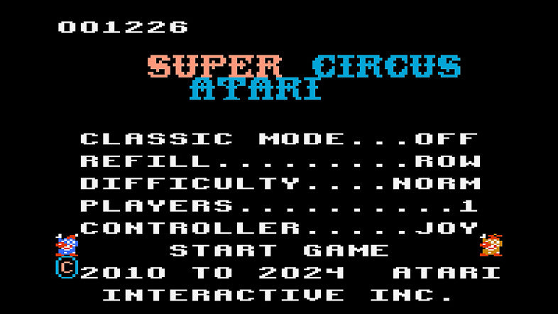 Super Circus Atari 7800